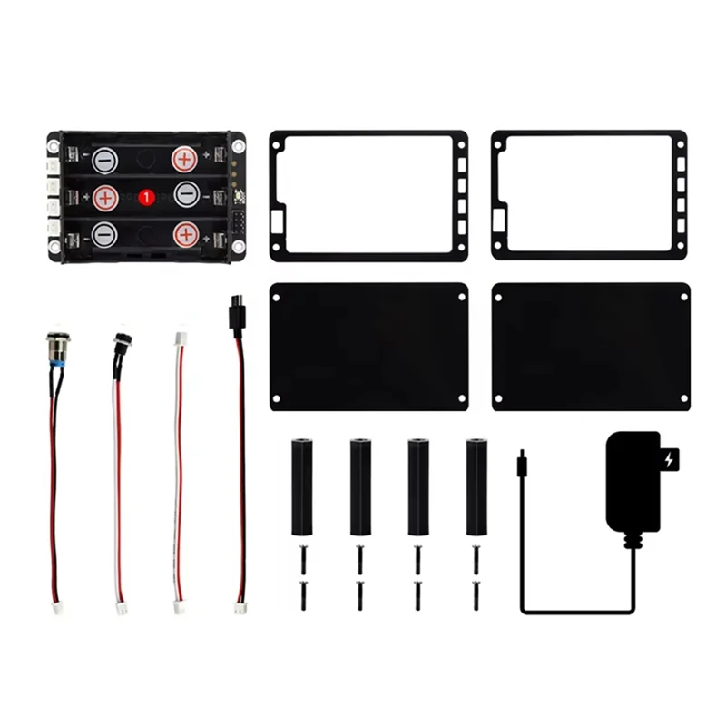 

Optimal For Raspberry Pi 5 UPS HAT Support 18650 Li Battery 5V Uninterruptible Power Supply Via I2C Bus Eu Plug