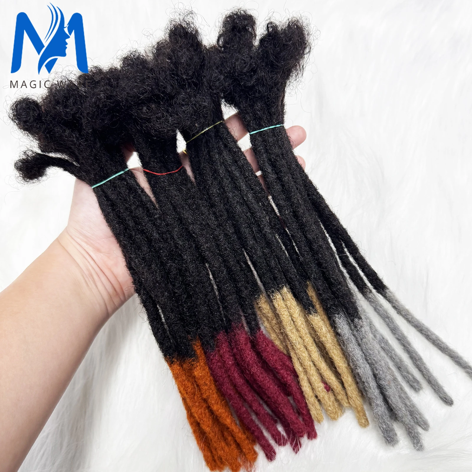 

100% человеческие волосы Loc, наращивание дредов, настоящие человеческие волосы для женщин/мужчин, наращивание афро-замков, полностью дреды ручной работы