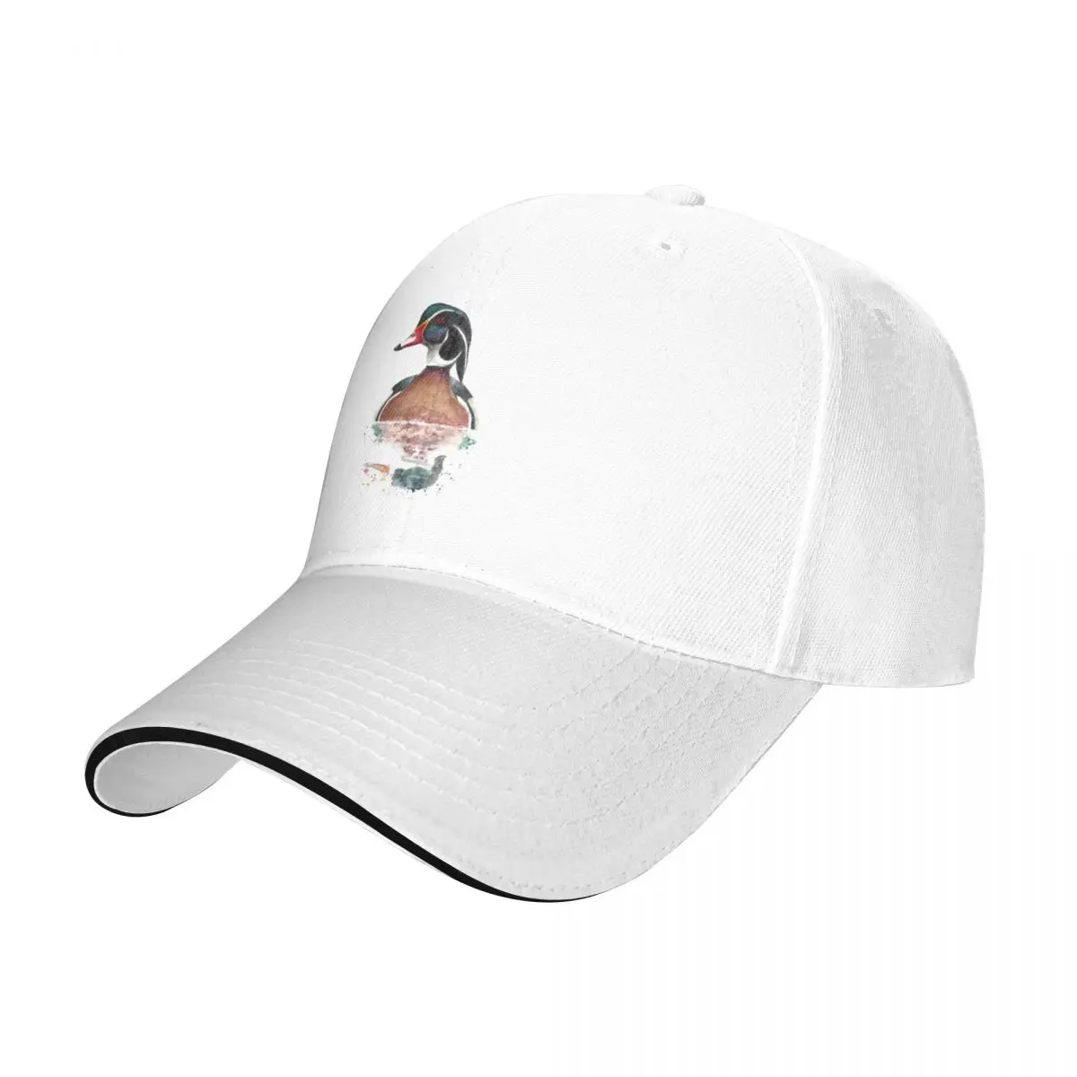 

Wood Duck (Aix sponsa) Cap Baseball Cap Big size hat hats for women Men's