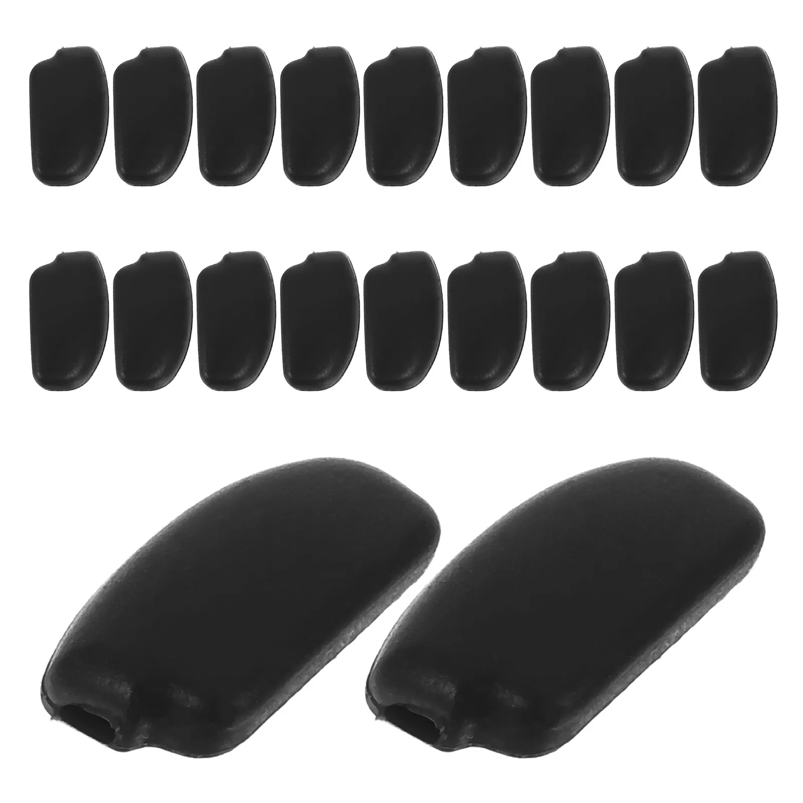 20Pcs Silicone Nose Pads for Glasses Soft Push-in Eyeglass Nose Rest Anti Slip Comfortable Cushions for Sports Sunglasses Repair