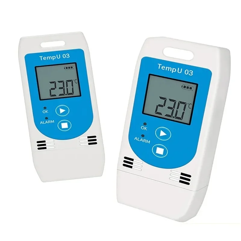 USB Temperature Humidity Data Logger Reusable LCD Display -30C To 60C For Warehouse Cold Chain Logistics Monitoring Tool