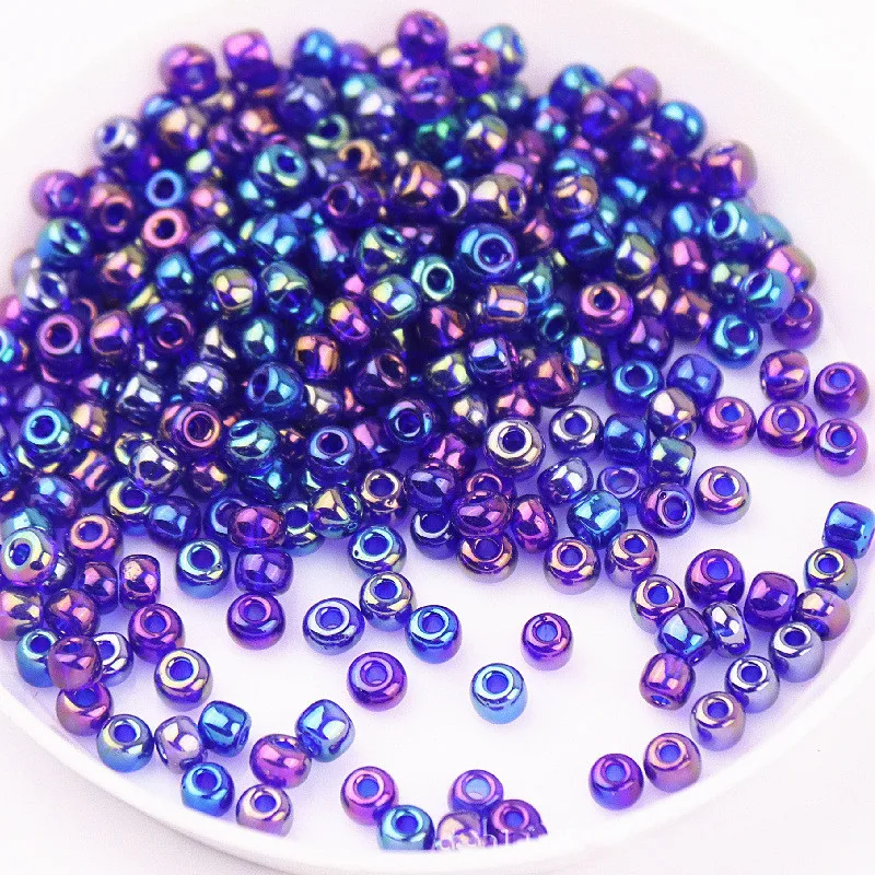 Multi-Size 1.5-4mm perle di riso in vetro colore magico imitazione trasparente colore Nissan perline sparse accessori nappa con perline fai da te