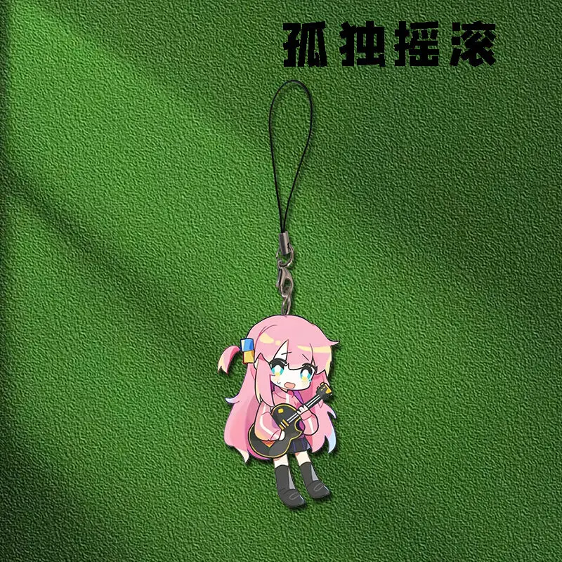 Bocchi the Rock! Yamada Ryo いじちにじか Gotoh Hitori Kita Ikuyo IPhone/Xiaomi/Huawei Mobile Phone Case Keychain Key Chain Cover Hang