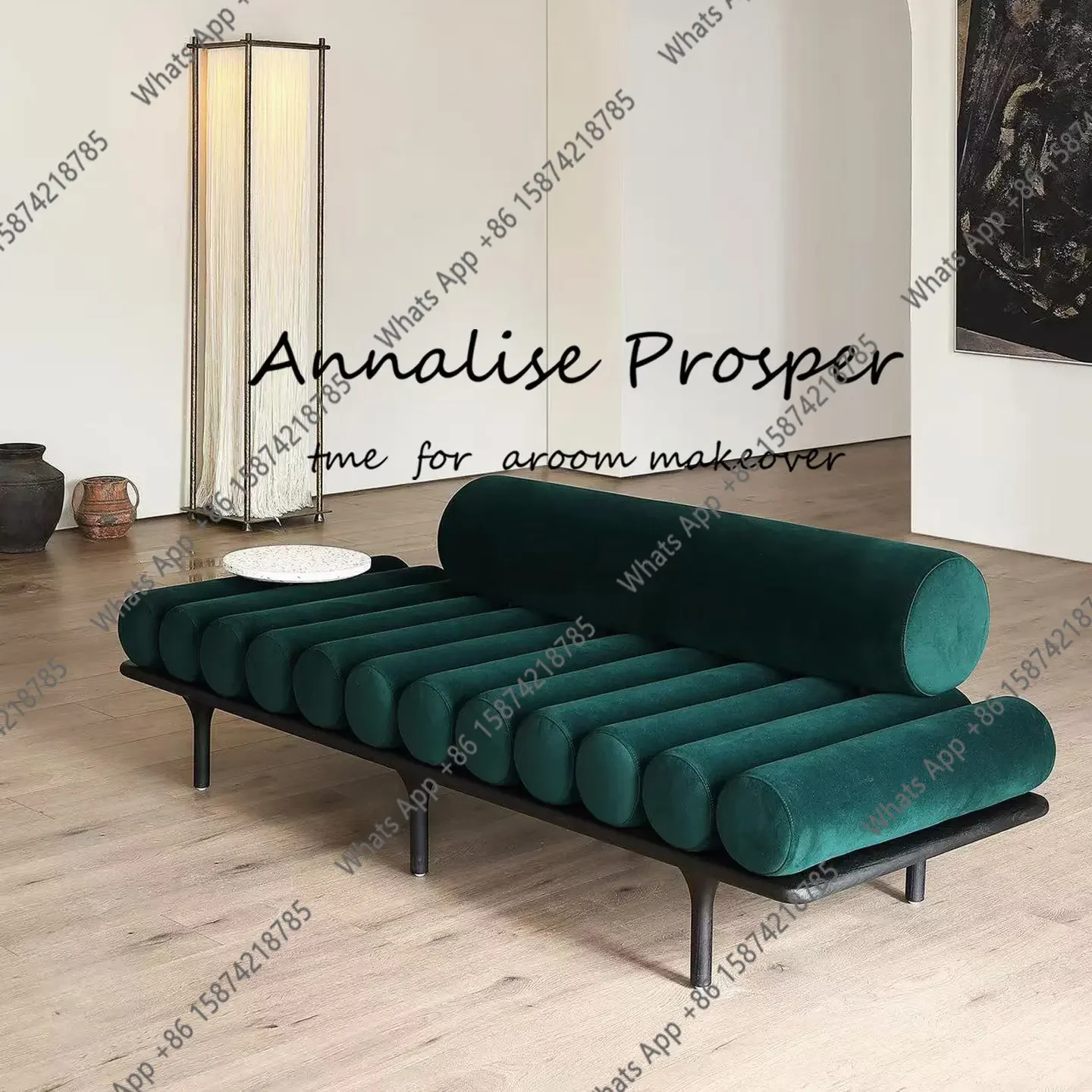 X46 Second-hand Fabric Solid Wood Bench Living Room Sofa Stool B&B Bedroom Bed Stool Clothing Store Chaise Longue Couch