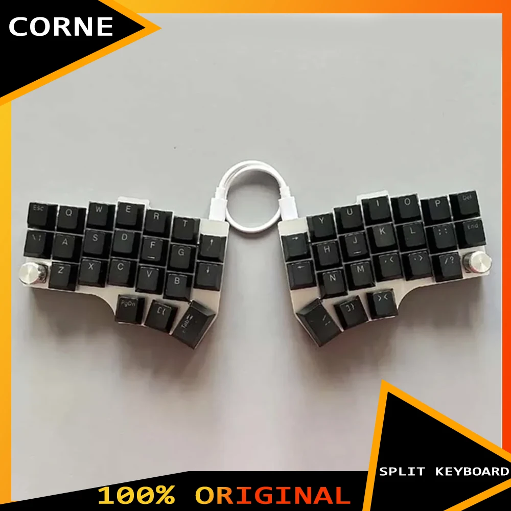 

CORNE V4 Split Keyboard Wired With Knob Type-C Hot Swap QMK Support VIAL Ergonimic Split Keyboard Customize PC Gamer Accessories