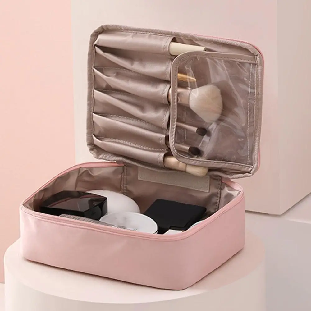 Large Capacity Travel Cosmetic Bag Waterproof Makeup Organizer for Women Portable Toiletry Bags Female Pouch