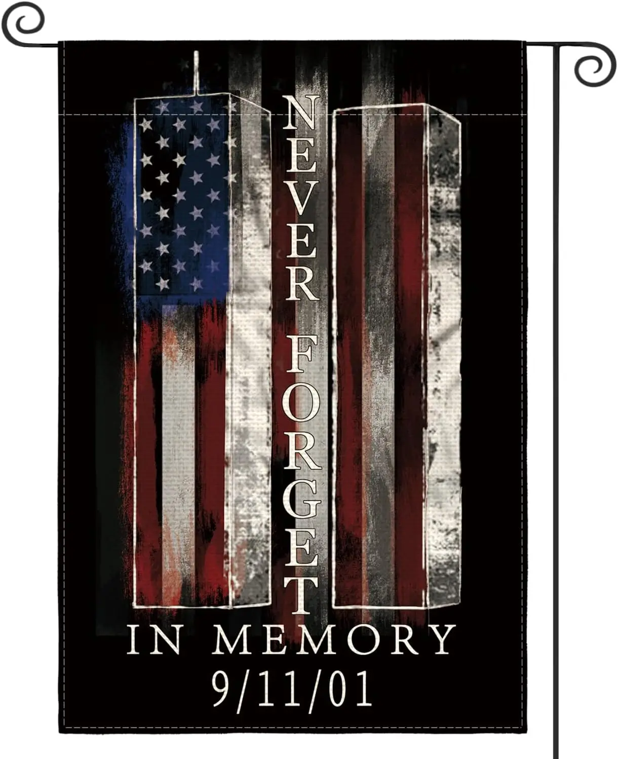 AVOIN colorlife Memorial 911 Patriot Day Garden Flag 12x18 Inch | Double Sided, Weather & Fade Resistant, Yard Outdoor D llp