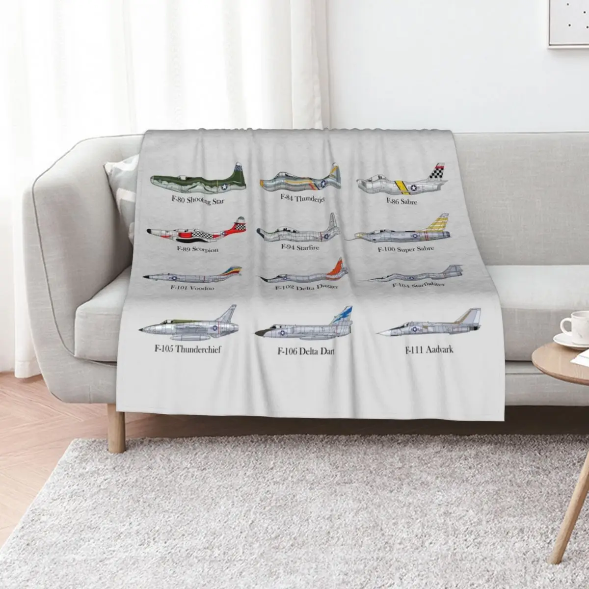 USAF Classic Jet Fighters Throw Blanket Hairy For Baby Comforter Sofa For Decorative Sofa Soft Beds Blankets