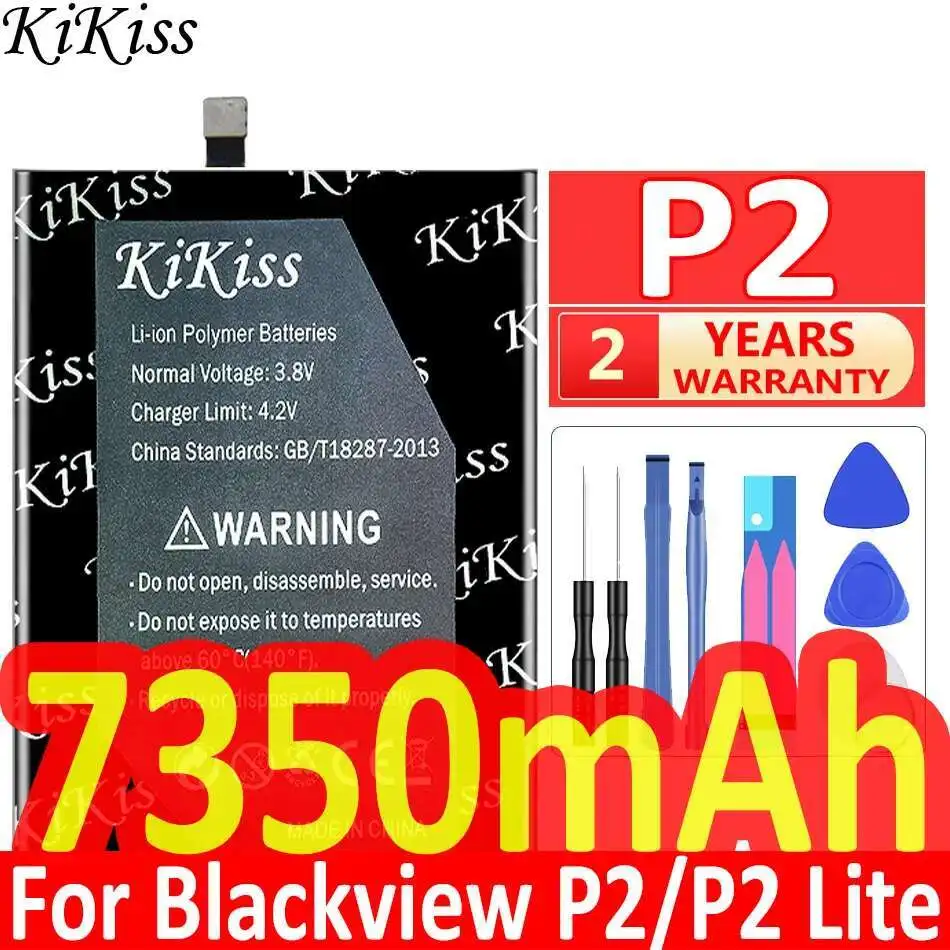 

7350 мАч для 5,5-дюймового аккумулятора мобильного телефона Blackview P2 Lite большой емкости