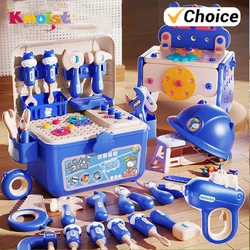Educational Pretend Play Construction Children Home Toolbox Simulation Drill Screw Removal Puzzle Multi-Functional Assembly Toy