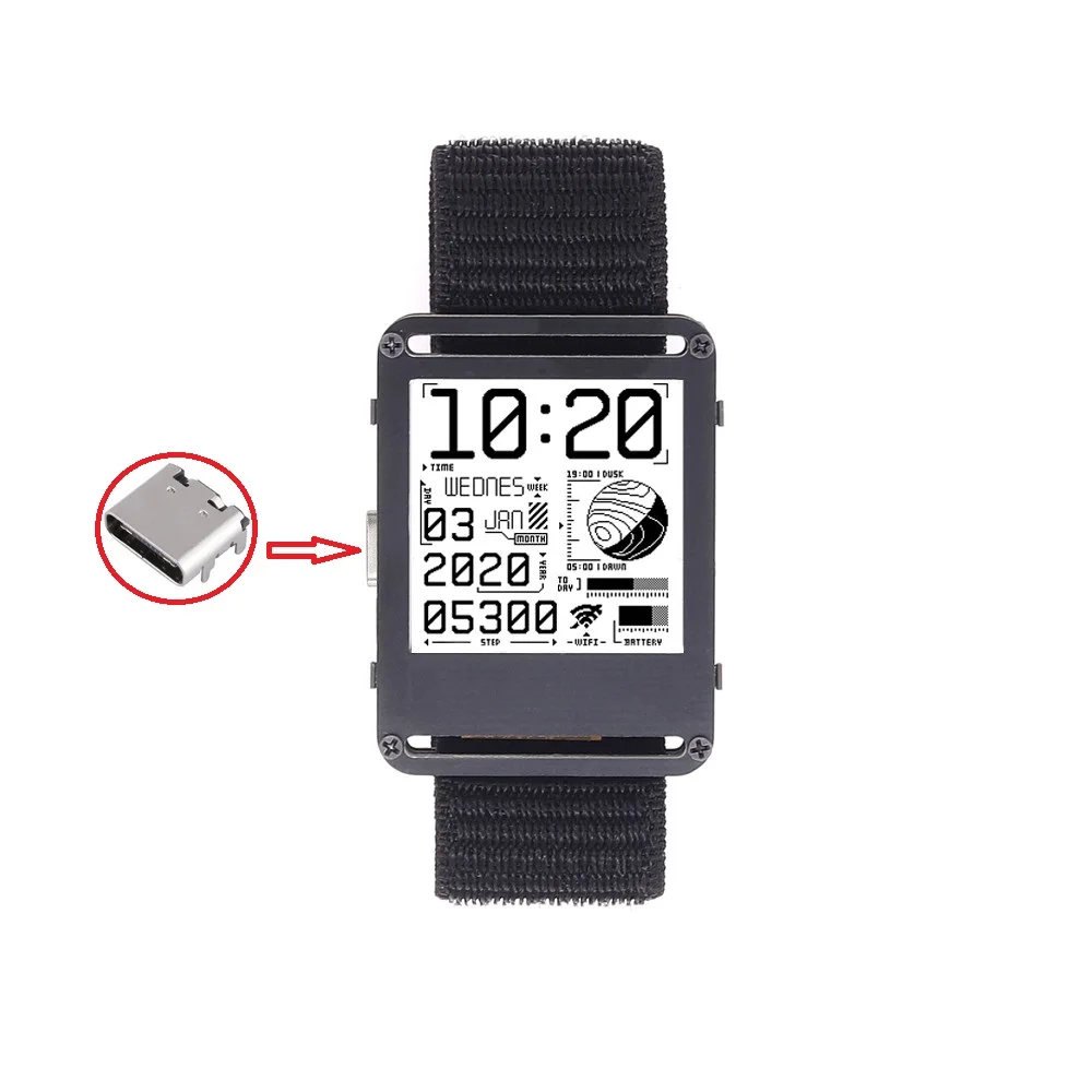 Watch V2.0 - Esp32 Based Fully Open Source Electronic Watches Smartwatch E-Paper Watch With Open Source Hardware And Software