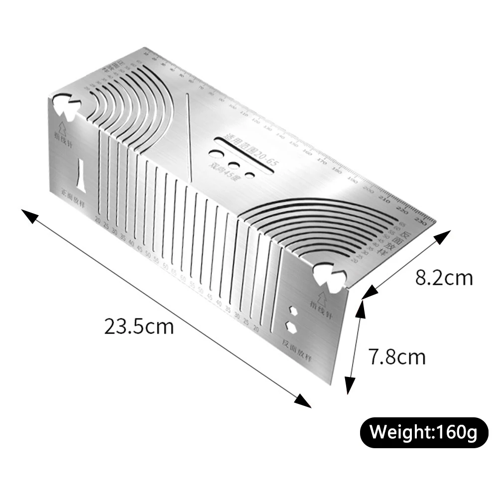 Precision Flex Angle & Arc Marking Tool Multi-Purpose Square Tube Bending Tool Guide Pipefitter Measuring Tool For Metalworking