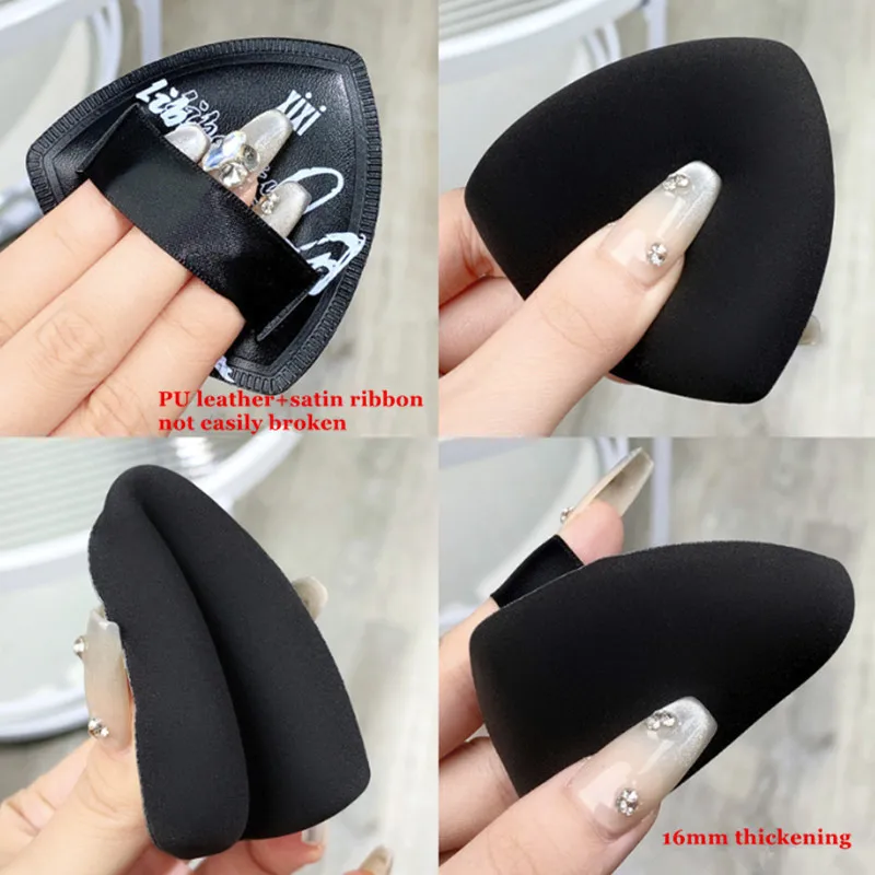 5PCS Black Air Cushion Puff Foundation Powder Concealer Makeup Blender Applicator Sponge Wet Dry Dual Use