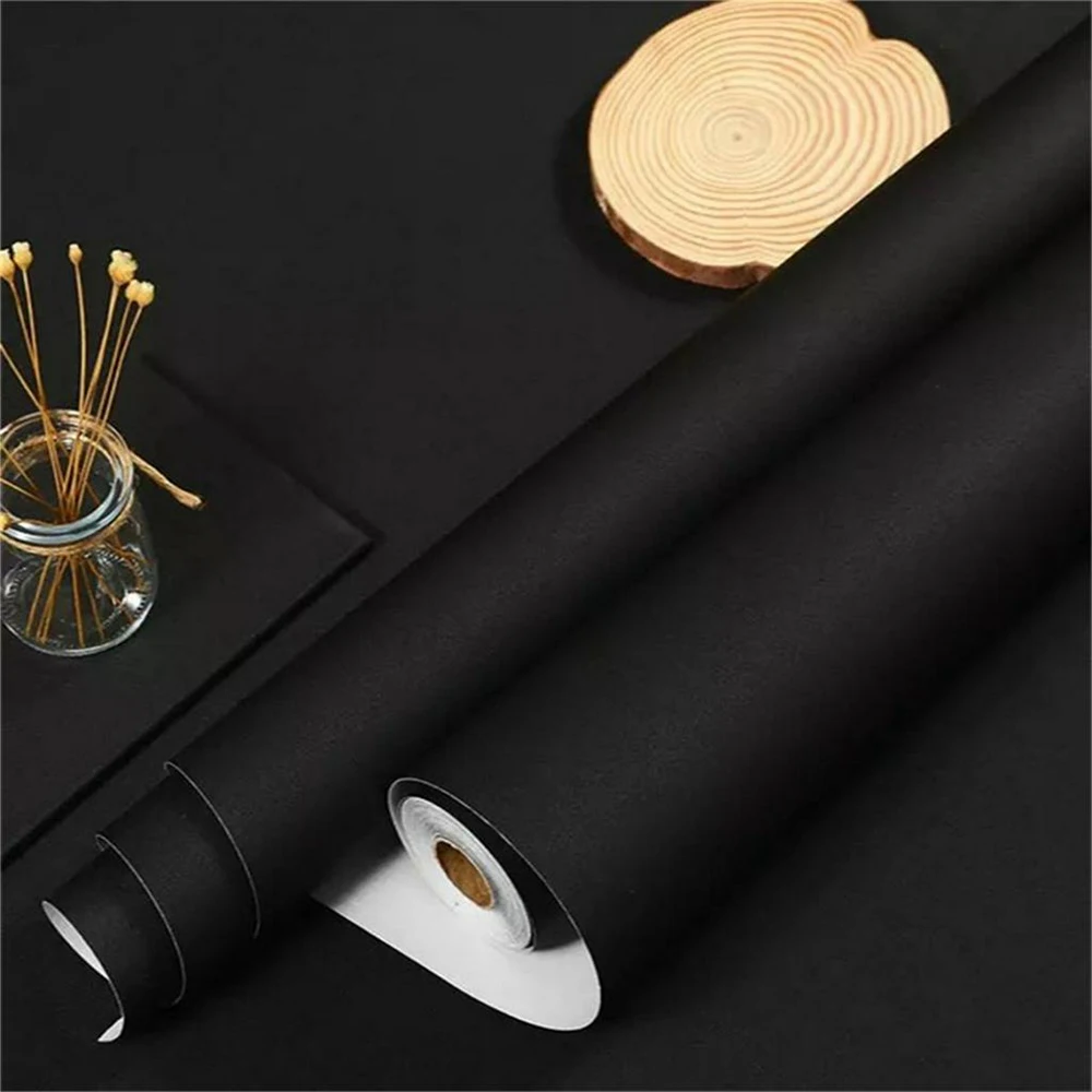 

Самоклеящиеся водостойкие влагостойкие обои, фоновые наклейки для украшения стен, матовые матовые однотонные обои