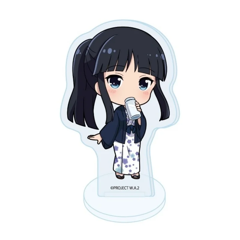 Anime Acrylic Stand Figure Keychain WHITE ALBUM2 Anime cartoon character Kazusa Touma Desktop Standing plaque Gifts 10cm 4PCS