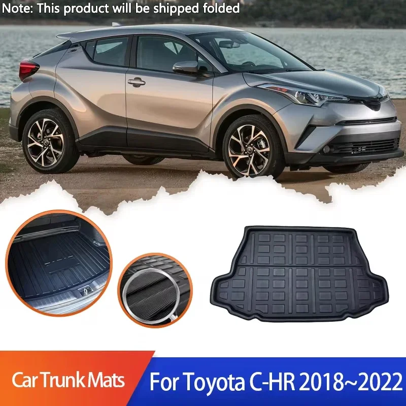 

Автомобильные коврики в багажник для Toyota C-HR CHR AX10 AX50 2018 2019 2020 2021 2022, задние багажники, противоскользящие автомобильные аксессуары
