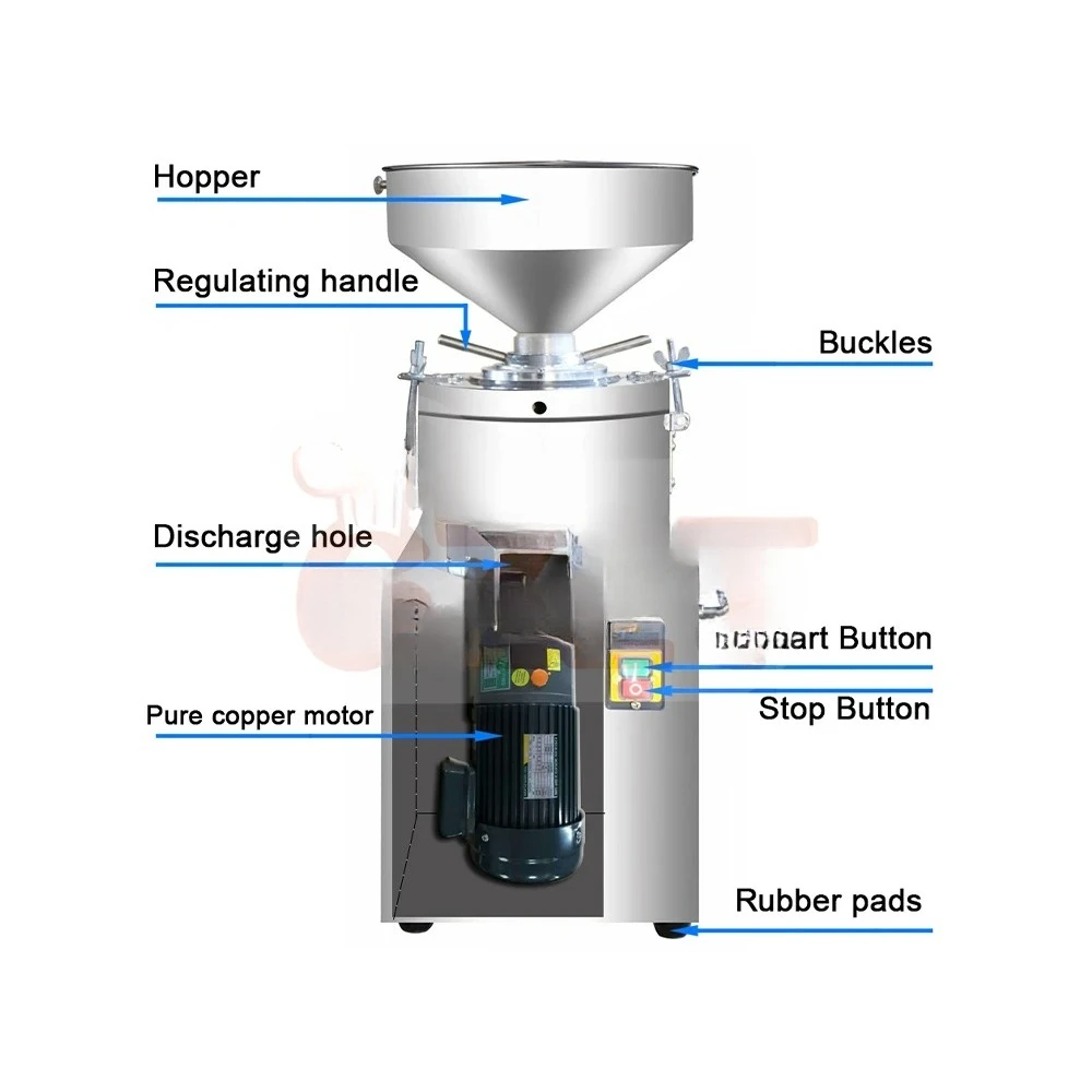 Mini Hot Selling Dairy Strawberry Jam Maker Bone Grinder Grinding Colloid Mill for Mayonnaise /peanut Butter Making Machine