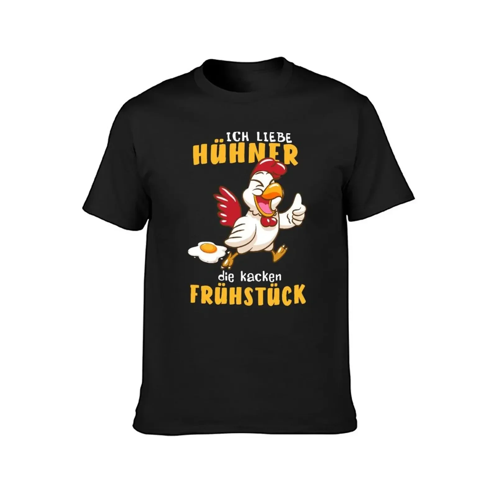 ich liebe Hühner die kacken Frühstück Landwirt Bauer Eier T-Shirt boys whites oversized men t shirt