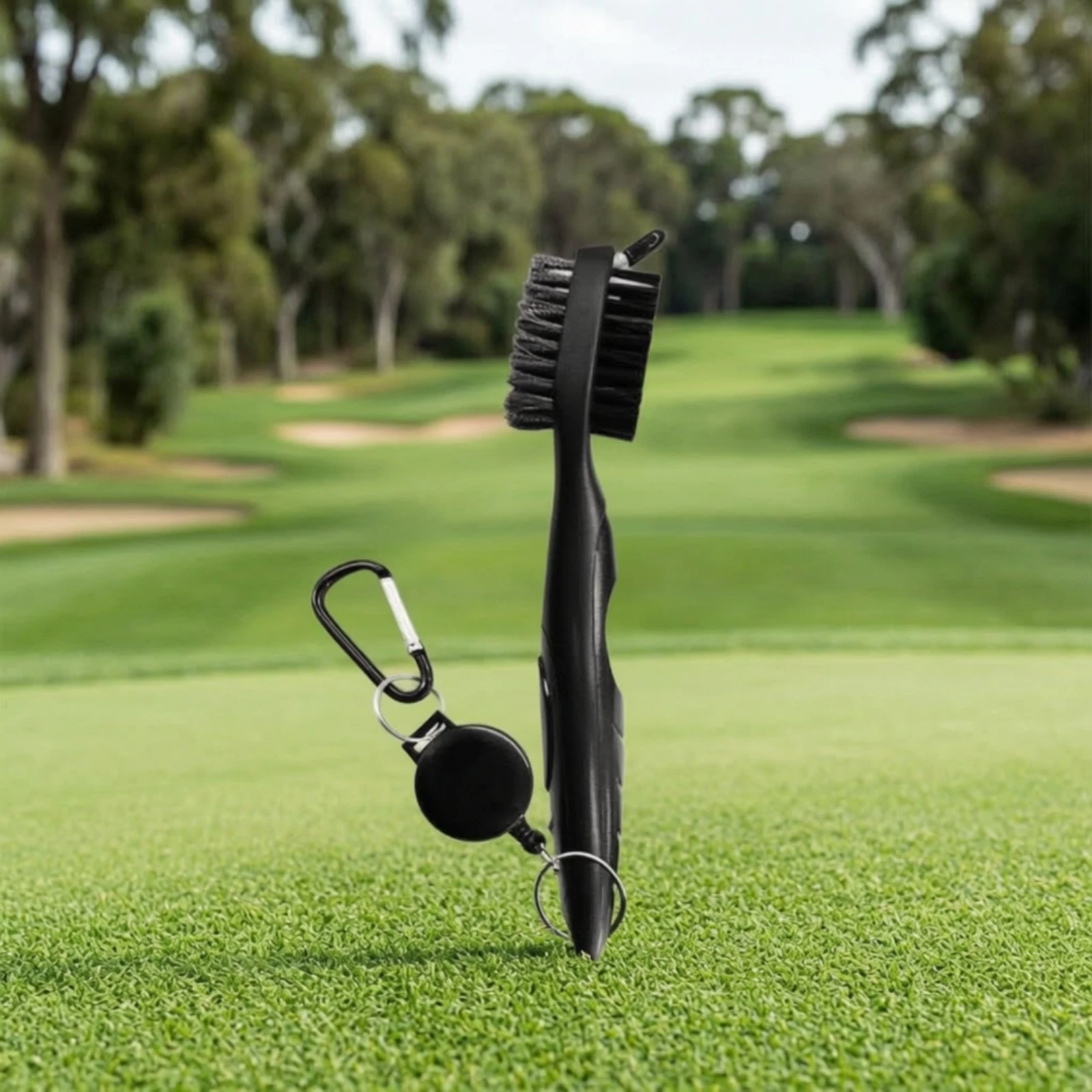 Golf Cleaning Kit Retractable Golf Towel and Brush Set Quick-Drying Long-Lasting for Golfers