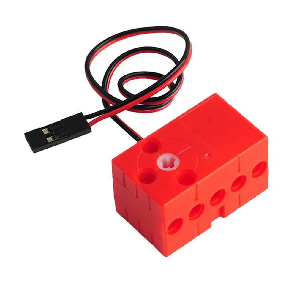 1/2/4PCS 0.7kg Geek servo 360 Degree Continuous Rotation Motor fast motor double shaft large torque red compatible with legoeds