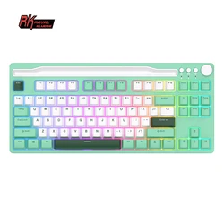 RK H87 Royal Kludge Keyboard Hot-wappable Wireless Mechanical Tri-Mode 2.4G/USB-C/Bluetooth 87 keys RGB Backlit Garmer Keyboard