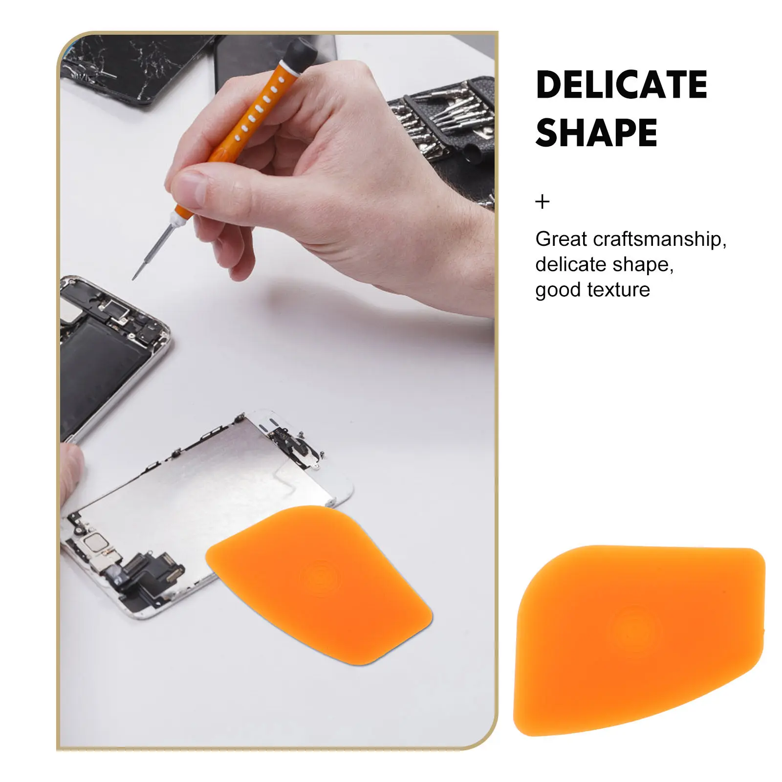 50Pcs Orange Plastic Spudger Tool Precision Phone Screen Opening Tool for Repair Workshop Disassembling Smartphone Tablet