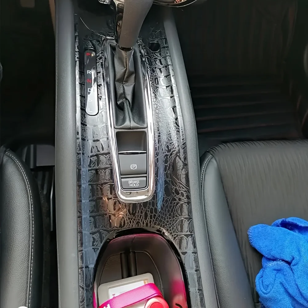 

For Honda VEZEL 2015-2023 Interior Central Control Panel Door Handle 5D Carbon Fiber Stickers Decals Car styling Accessorie