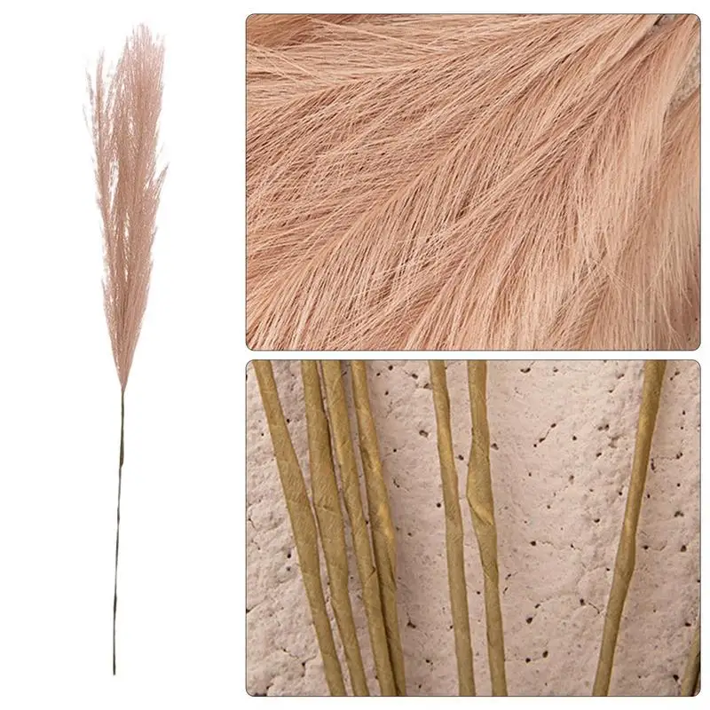 Pampas Grass Decor Fake Reed Pampas Grass Decor Small Wedding Flowers Fall Home Decor INS Simulation Flowers Add Warm Cozy