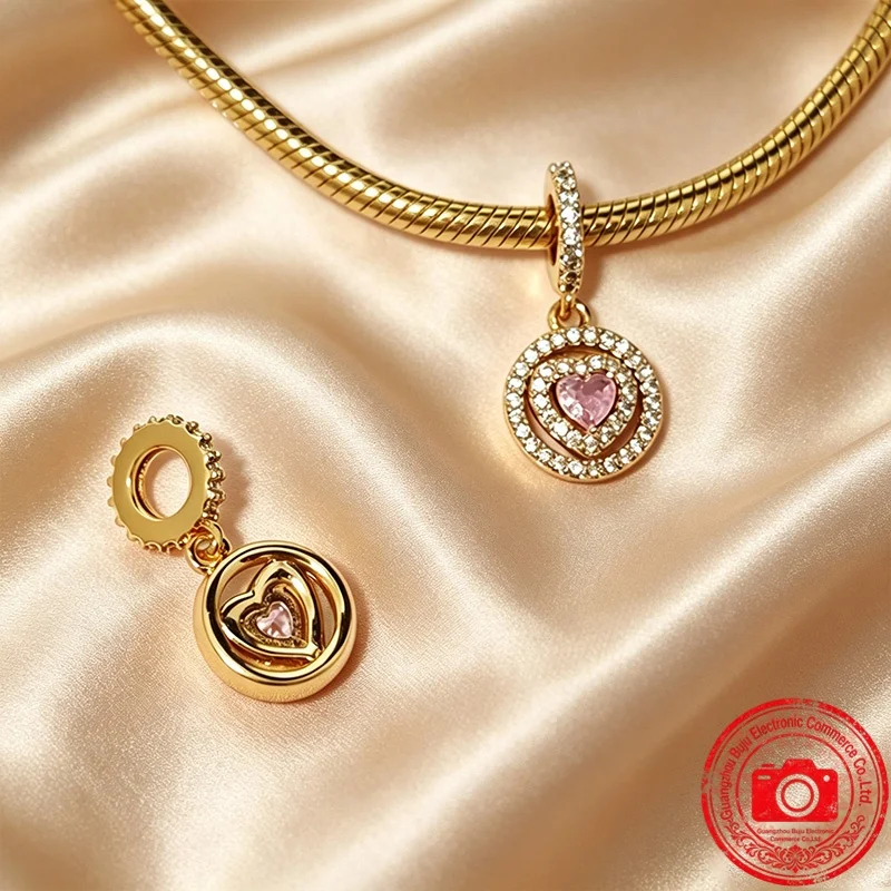 Neue Original-Charm-Perlen, Funkelnde Feuerwerk-Doppelanhänger & Stammbaum-Anhänger-Perlen Passend für Anhänger-Armbänder Damenschmuck Geschenk