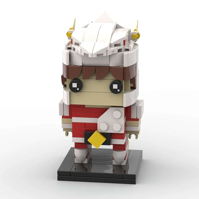 Bricklink Movie Japan Anime Saints Seiyaed Figures Brickheadz Hyogas Athena Ikki Shiryus MOC Sets Building Blocks Kid Toys Gift