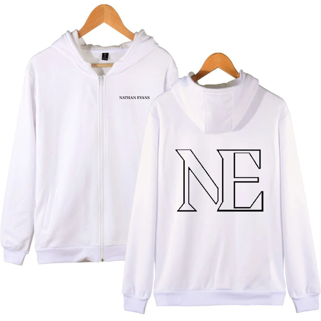 ناثان إيفانز جولة 2025 سستة هوديس موضة زمم بلوزات شاحنة غير رسمية الهيب هوب كم طويل الرجال النساء الشارع الشهير معطف