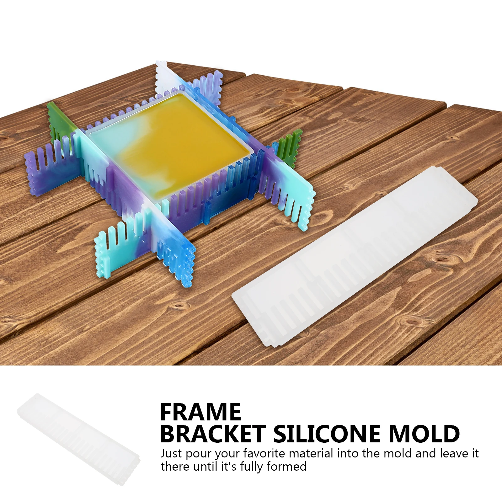 

Кристаллическая эпоксидная форма DIY формы для смолы ручной силиконовый кронштейн рамки силикагель