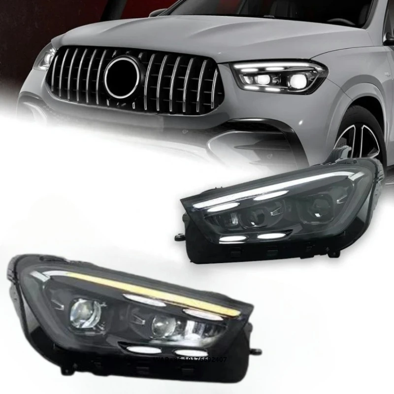 GLE-Class W167 X167 DRL LED 2020-2024 Headlight Turn Signal Head Lamp Modified Upgrade Daily Running Light for Benz