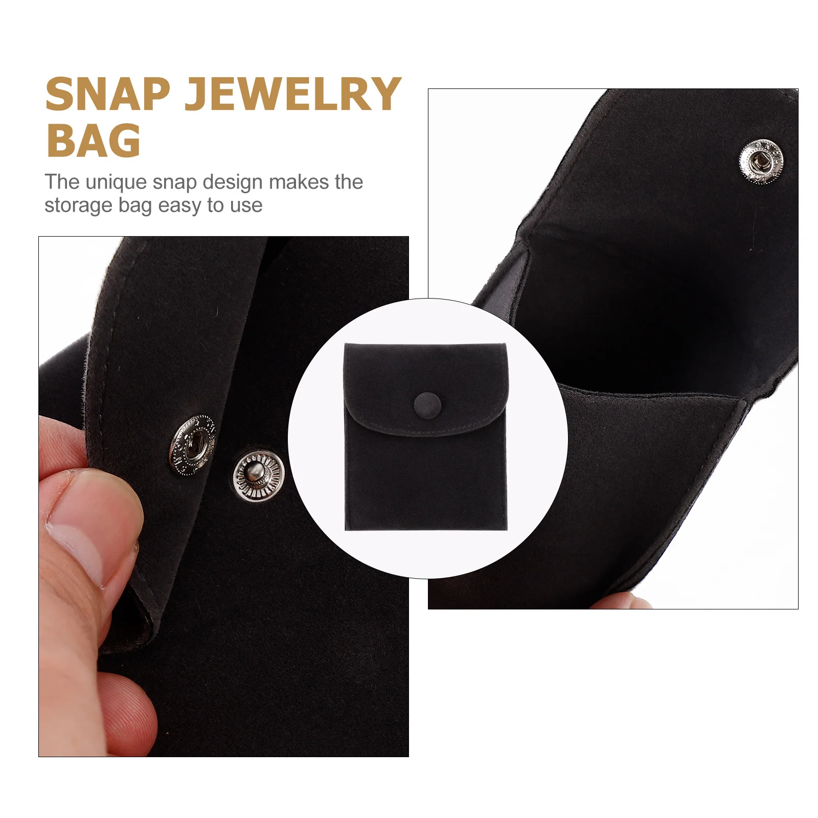 

2 Pcs Watch Bracelet Storage Bag Jewelry Pouches Portable Case Packaging for Wallet