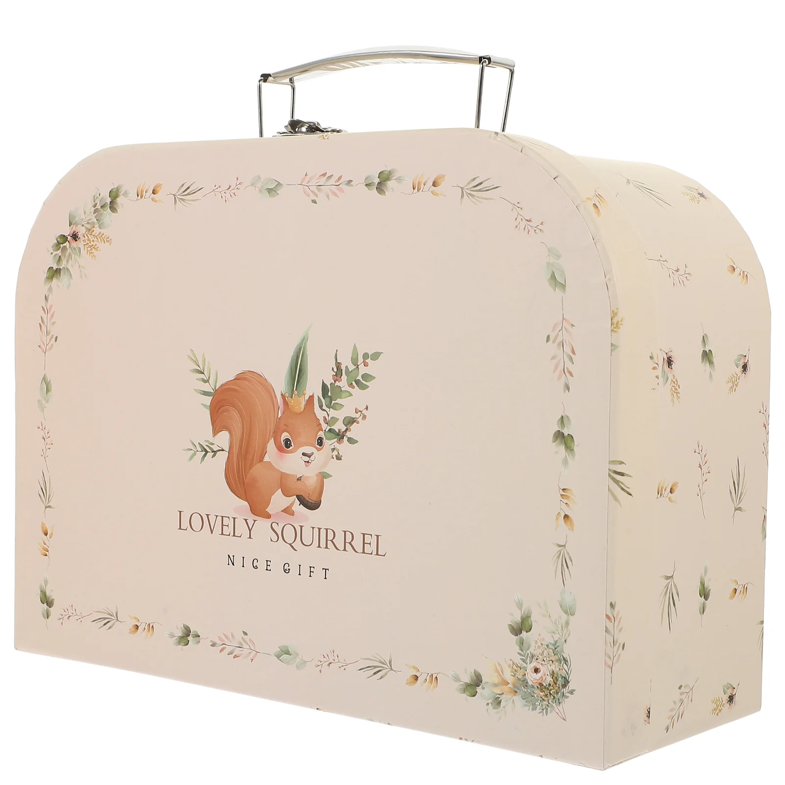 Portable Storage Box Decorative Suitcase Boxes Party Favor Wedding Paper Gifts for Cardboard Vintage Home