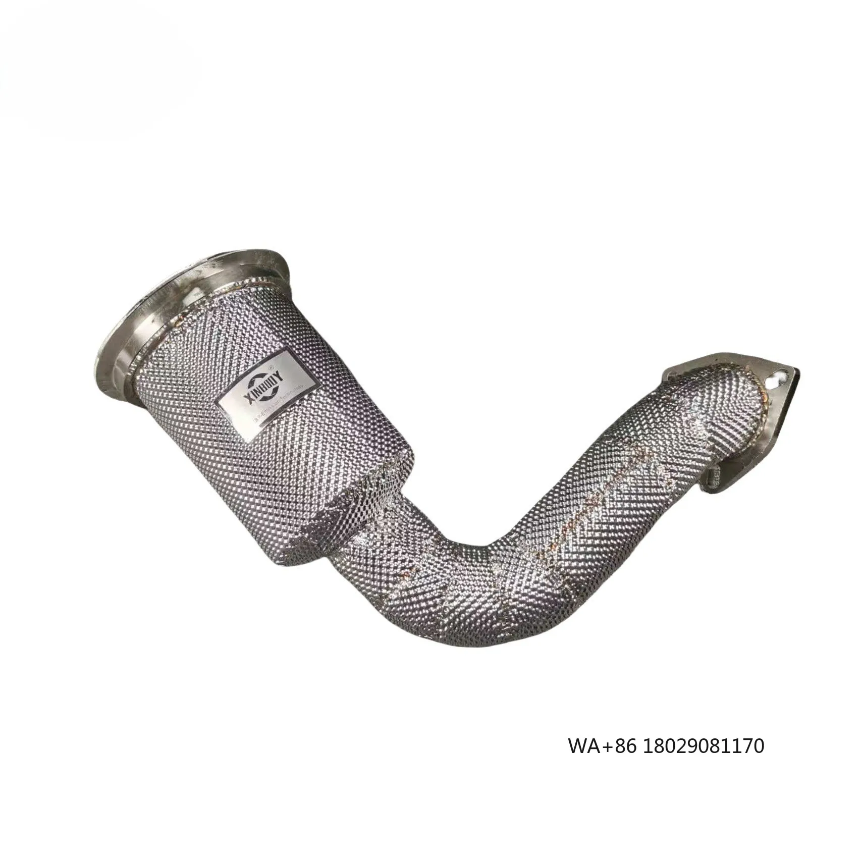 

21.High Performance Stainless Steel High-Flow Front Pipe With Catalytic Converter for Race-Spec&Street-Legal