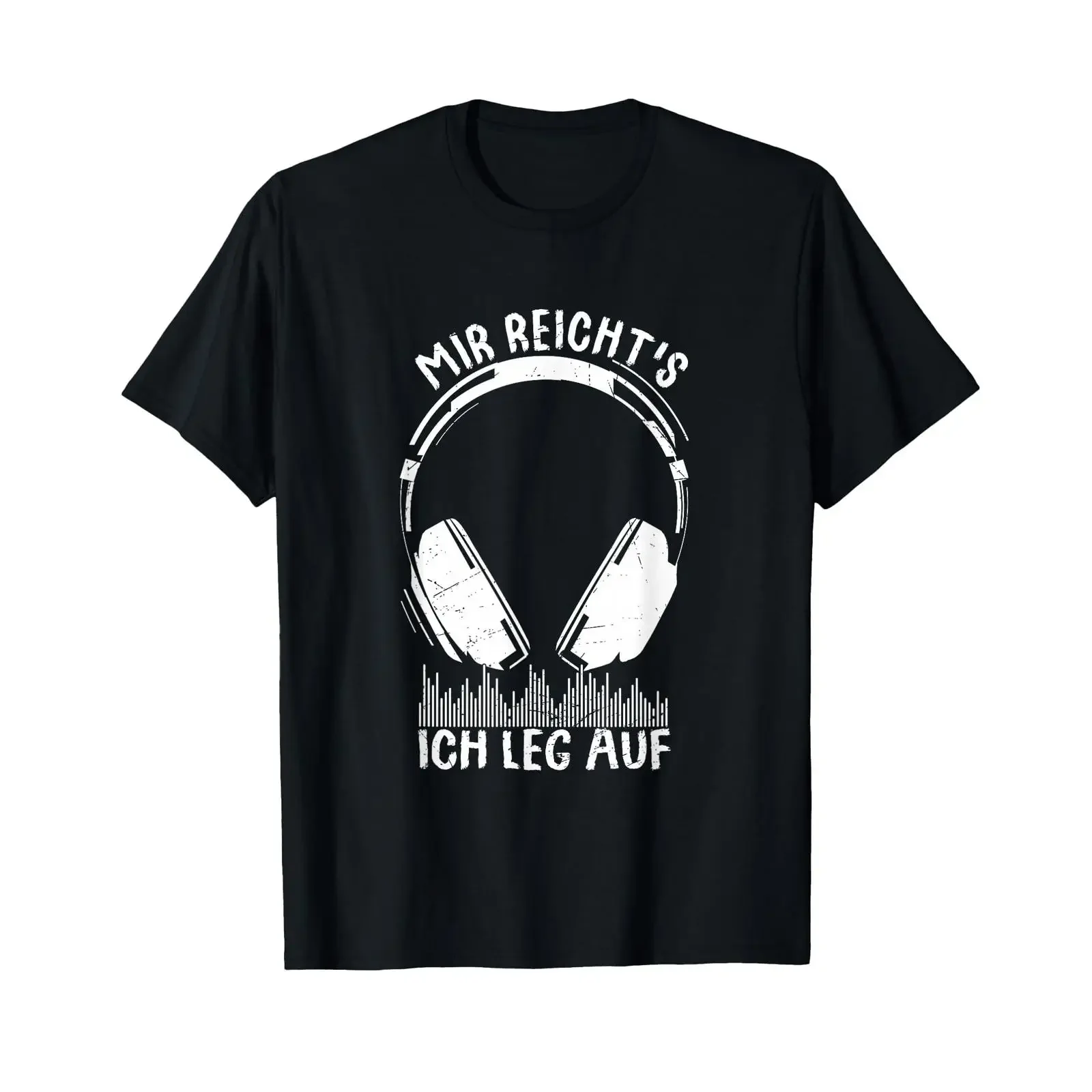 DJ T Shirt with German Text quot Mir Reichts ich leg auf Geschenk für Djs black vintage Washed Top For Everyday Wear Stylish