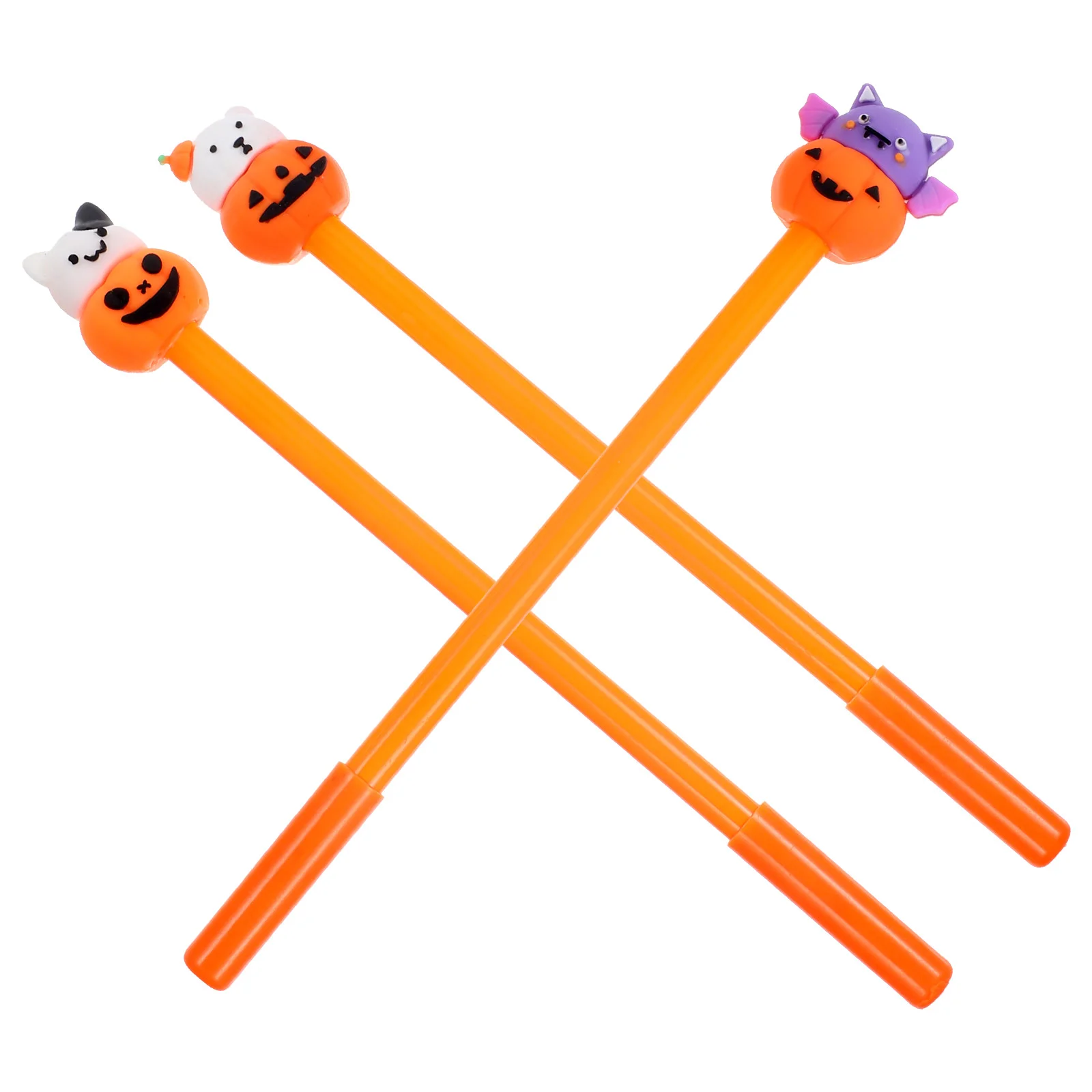 

3 Pcs Pens for Students Halloween Pumpkin Gel Fall Decor Writing Fountain Plastic