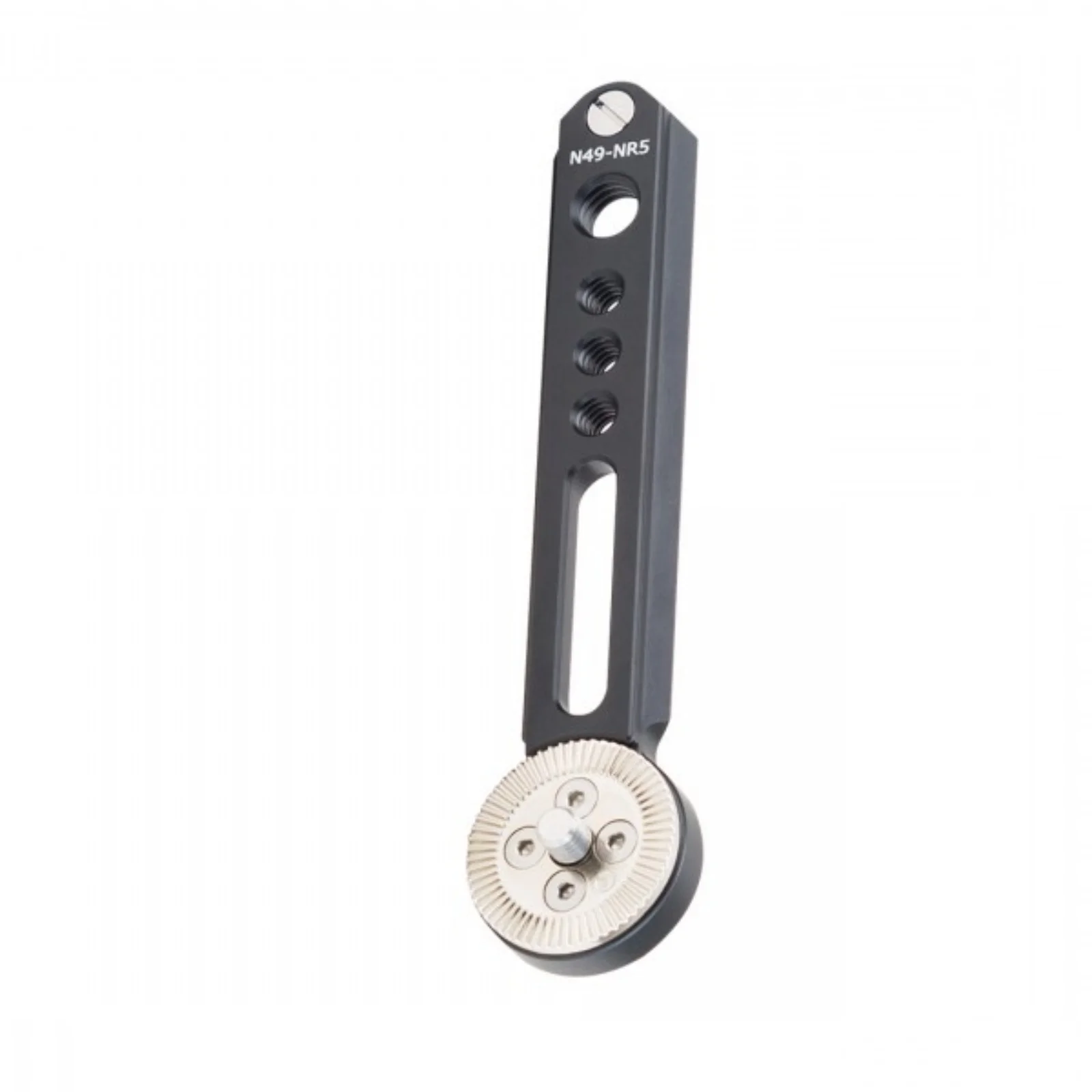 Nitze N49-NR5(5 inch/127mm) Extension Arm Plate NATO Rail to ARRI Rosette Mount w M6 Screw for DSLR Camera Cage EVFs monitors