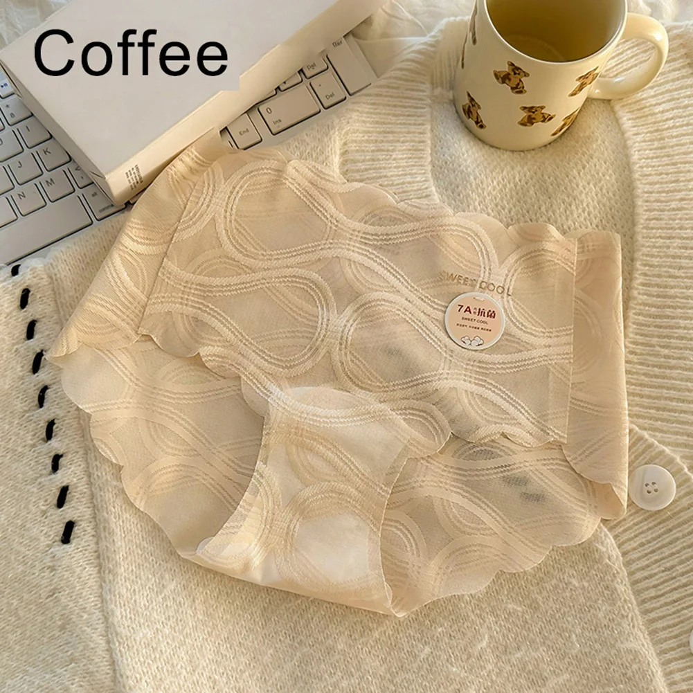 

Ladies Advanced Sexy Mesh Women's Seamless Lace Female Underwear Elastic Lingeries Sexy Hot Breathable Japanese Woman Panties