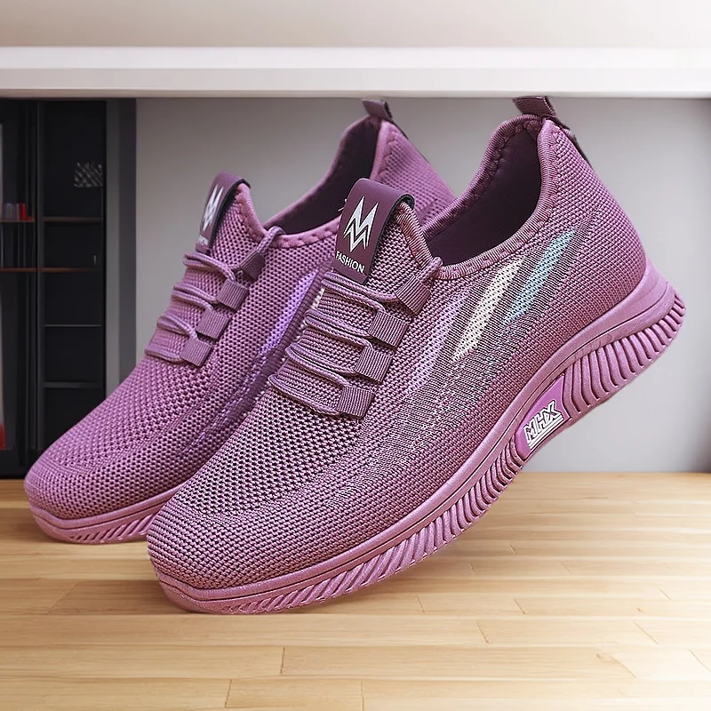 

Женская обувь, новая повседневная спортивная женская обувь на мягкой подошве, дышащие туфли-лодочки, туфли из тканой сетки