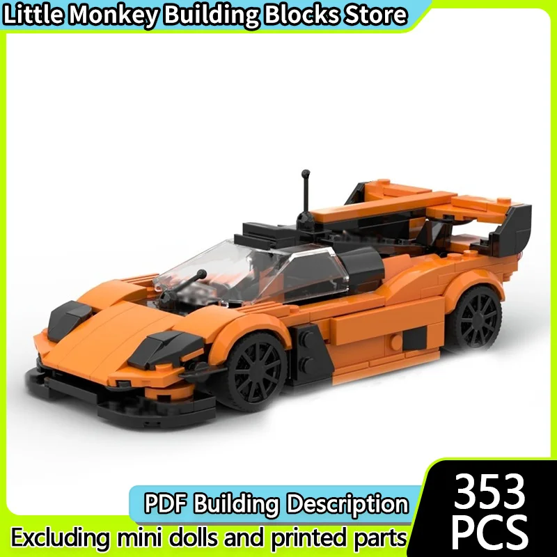 

Speed Racing Car Model MOC Building Bricks T.50S Top Tier Sports Car Modular Technology Children Holiday Gifts Assemble Toy Suit