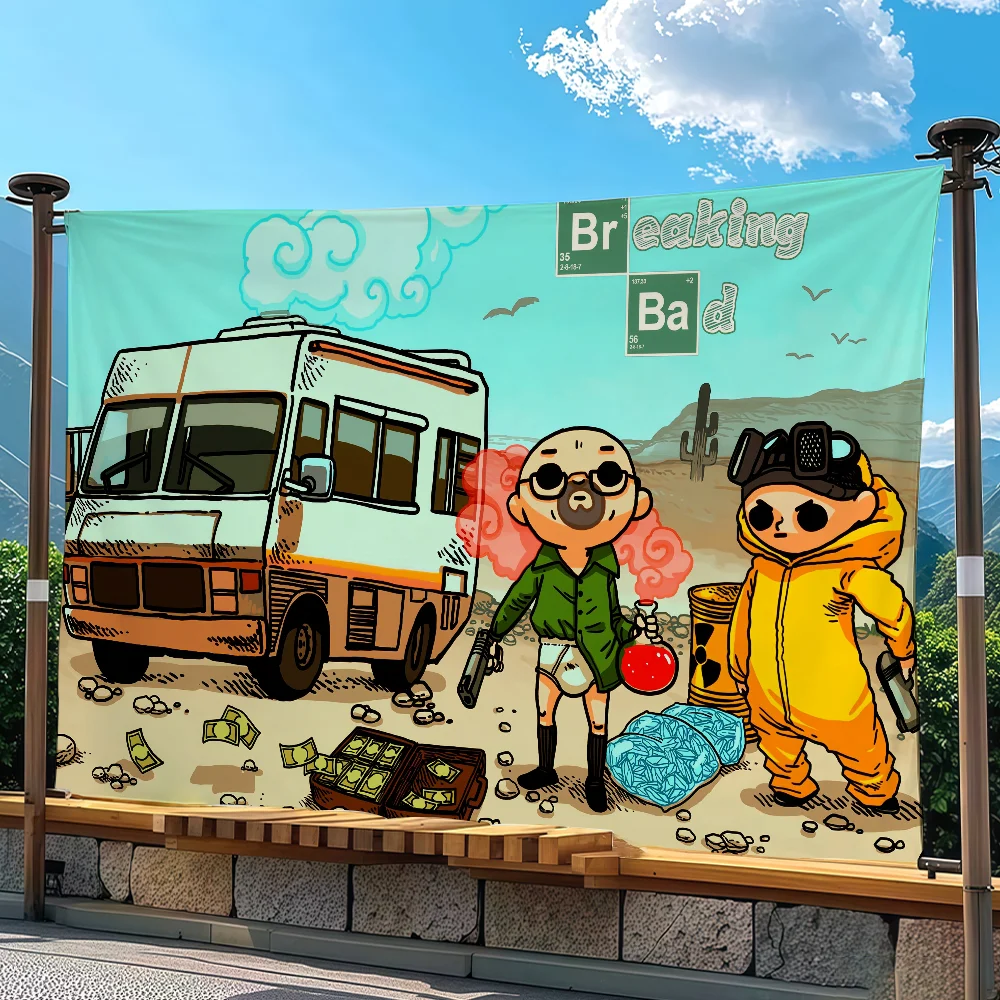 Drama TV Breaking Bad flag Advertising Banner for Camping Decoration Outdoor & Garage Wall Hanging Decorations