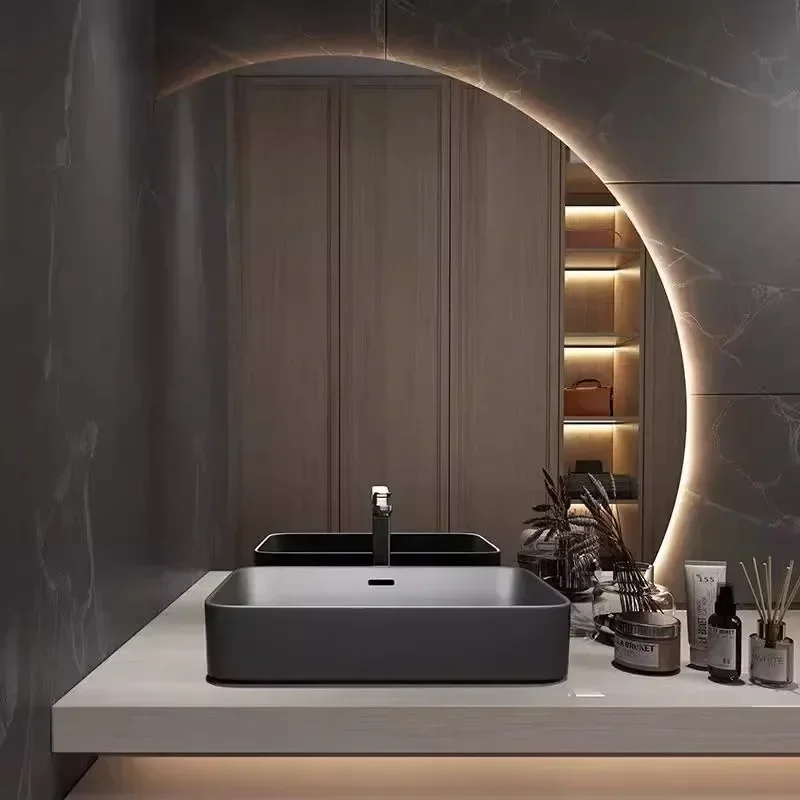 ^Cute Bathroom Mirror Modern Light Makeup Items Luxury Nordic Aesthetic Mirror Portable Moon Custom Espelhos Home Decorations
