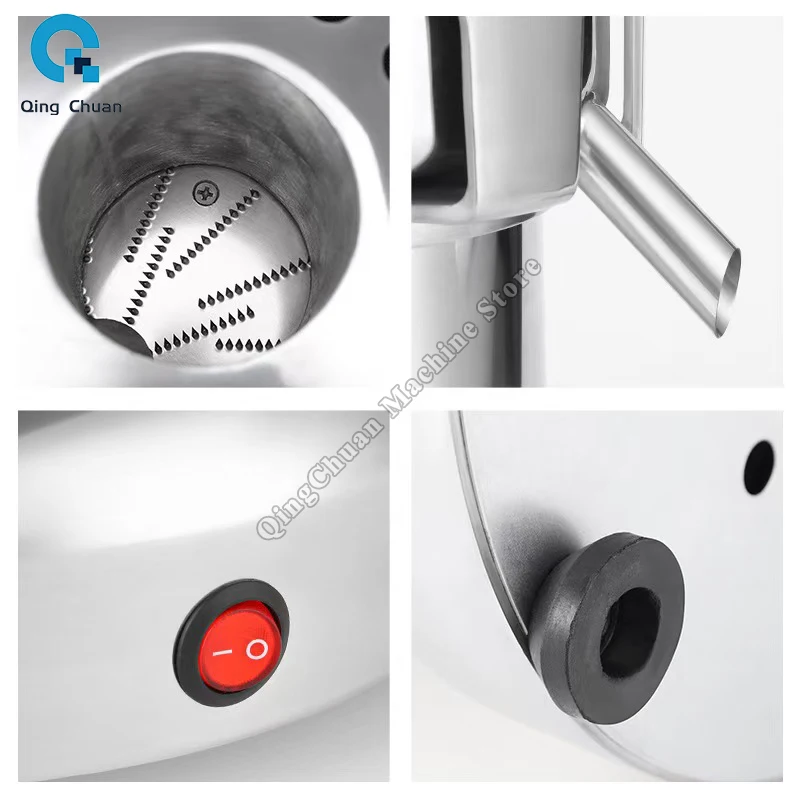 Elektryczna sokowirówka 370W Komercyjna, domowa, mała, wielokrotna wyciskarka do gnojowicy z separacją warzyw i owoców