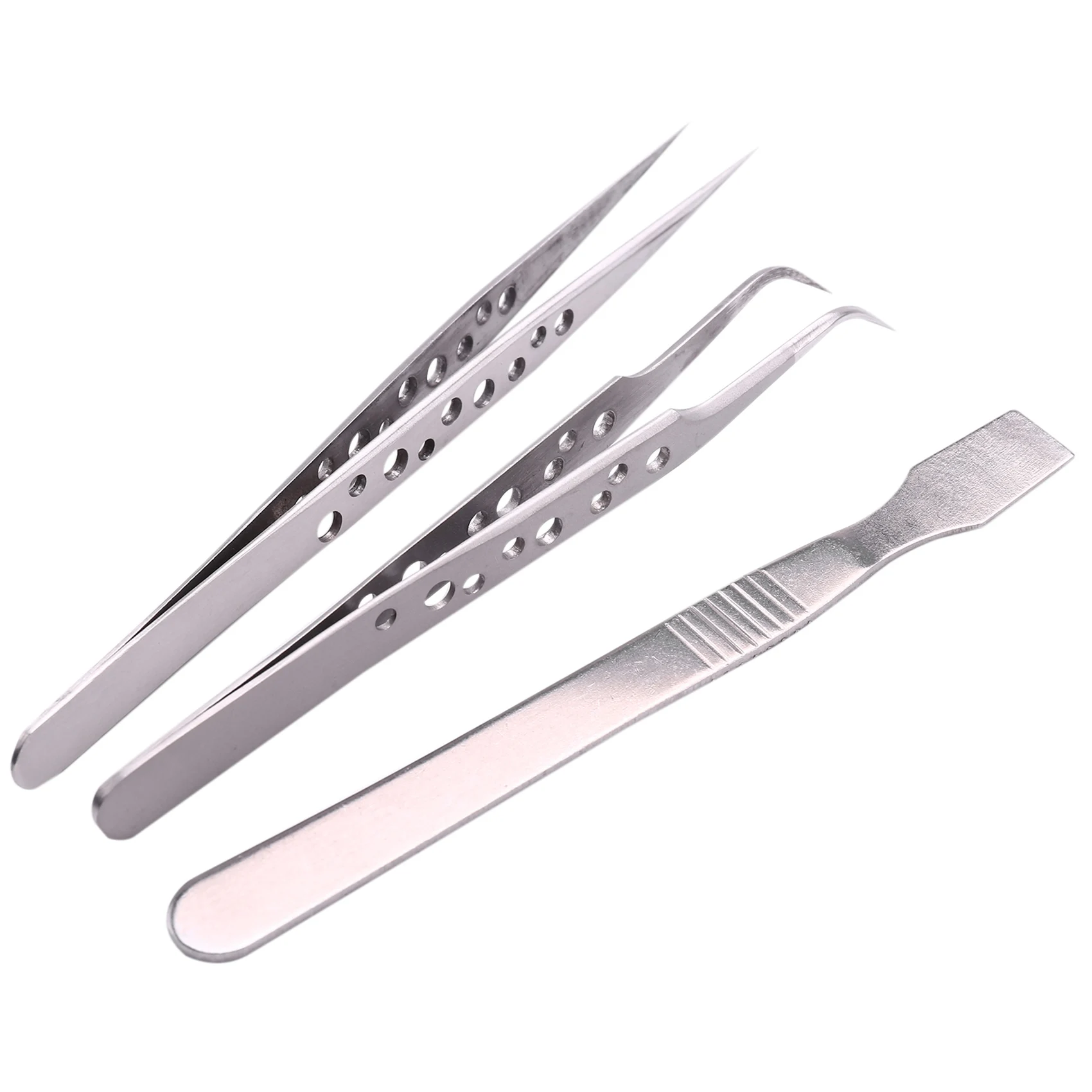 9 Pcs Tweezers Set Stainless Steel Anti-Static Precision Tweezers for Electronic Mobile Phone Repair Tools Hand Tools