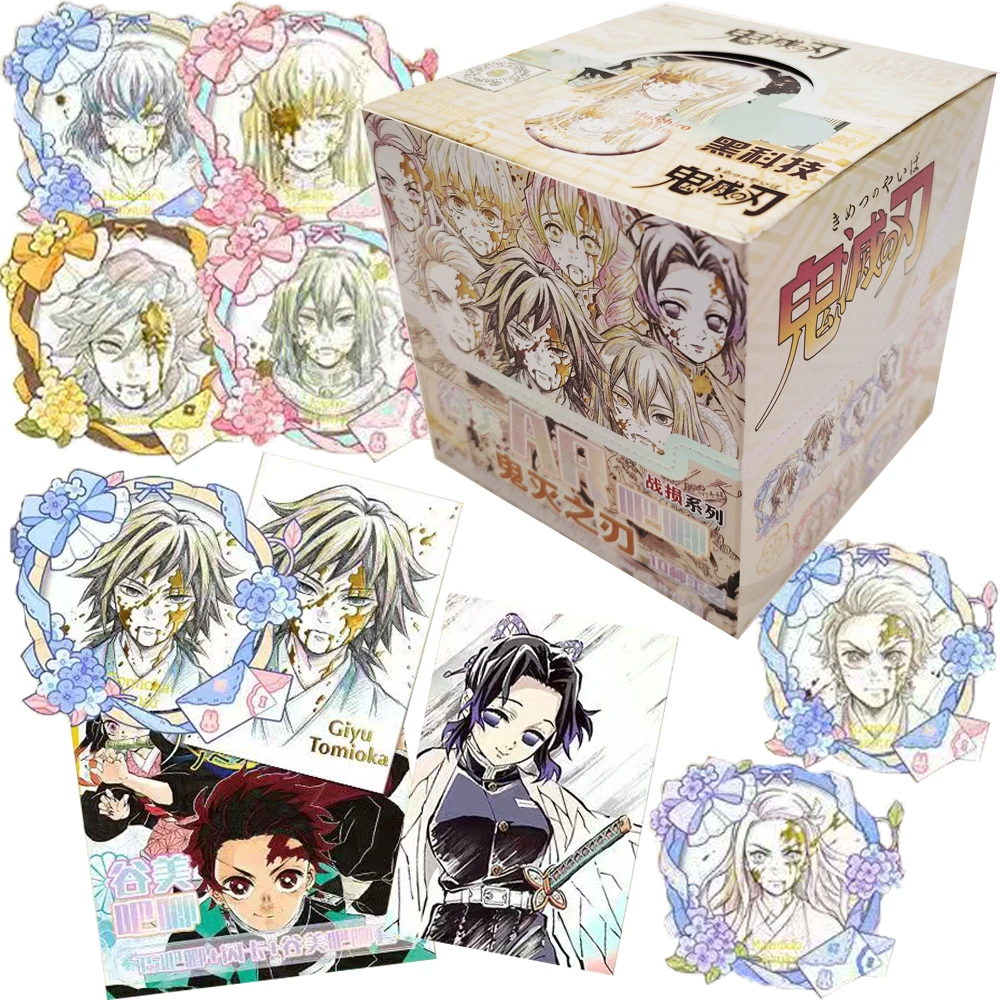 

Demon Slayer Anime Character Hobby Laser Cards Kochou Shinobu Kanroji Mitsuri Anime Charm Girl Badge Accessories Kid Bag Decor