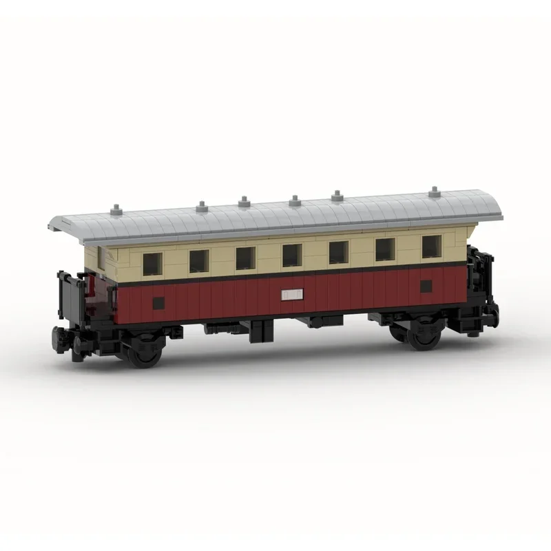 QWERT 678PCS City 2nd Class Universal Passenger Wagon Train Car Model DIY Creative Ideas Technology Assembly Puzzle Gift