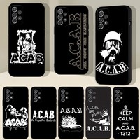 All Cops Are Bastards Acab Ultras Phone Case for Samsung S23 Ultra S24 S22 S20 Fe S21 Plus Galaxy A54 A34 A24 A53 M54 Note 20 Ba