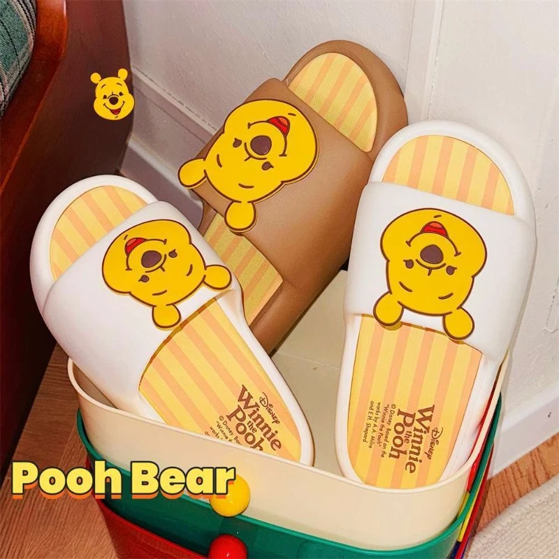 سلسلة ديزني ويني ذا بوه، نمط كرتوني إبداعي لطيف، أزياء بسيطة، نعل ناعم غير قابل للانزلاق، خفيف ومريح #1